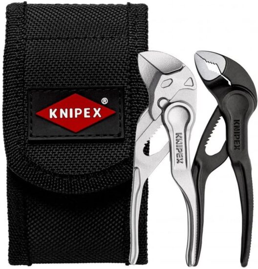 Knipex 00 20 72 V04 XS Mini Pliers Wrench & Cobra XS Set in Belt Pouch