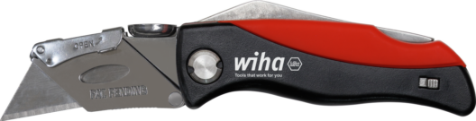 Wiha 45425 Folding Utility Knife With Blade Storage