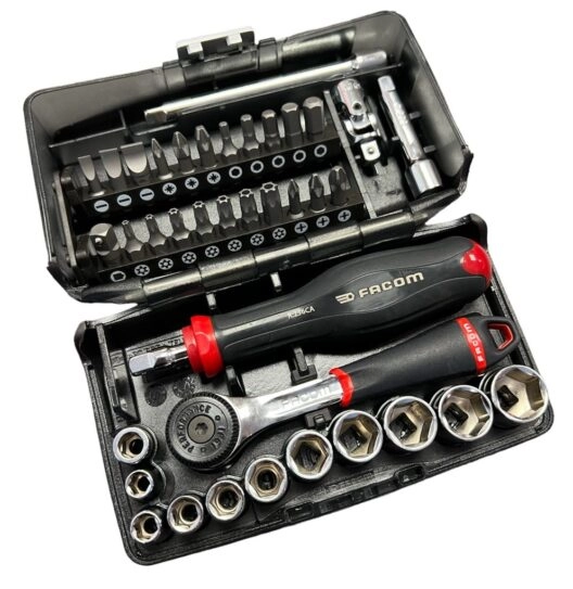 Facom R2NANO100Y 1/4″ Drive Super Compact Metric Socket & Bit Set in Limited Edition 100 Year Anniversary Black Case