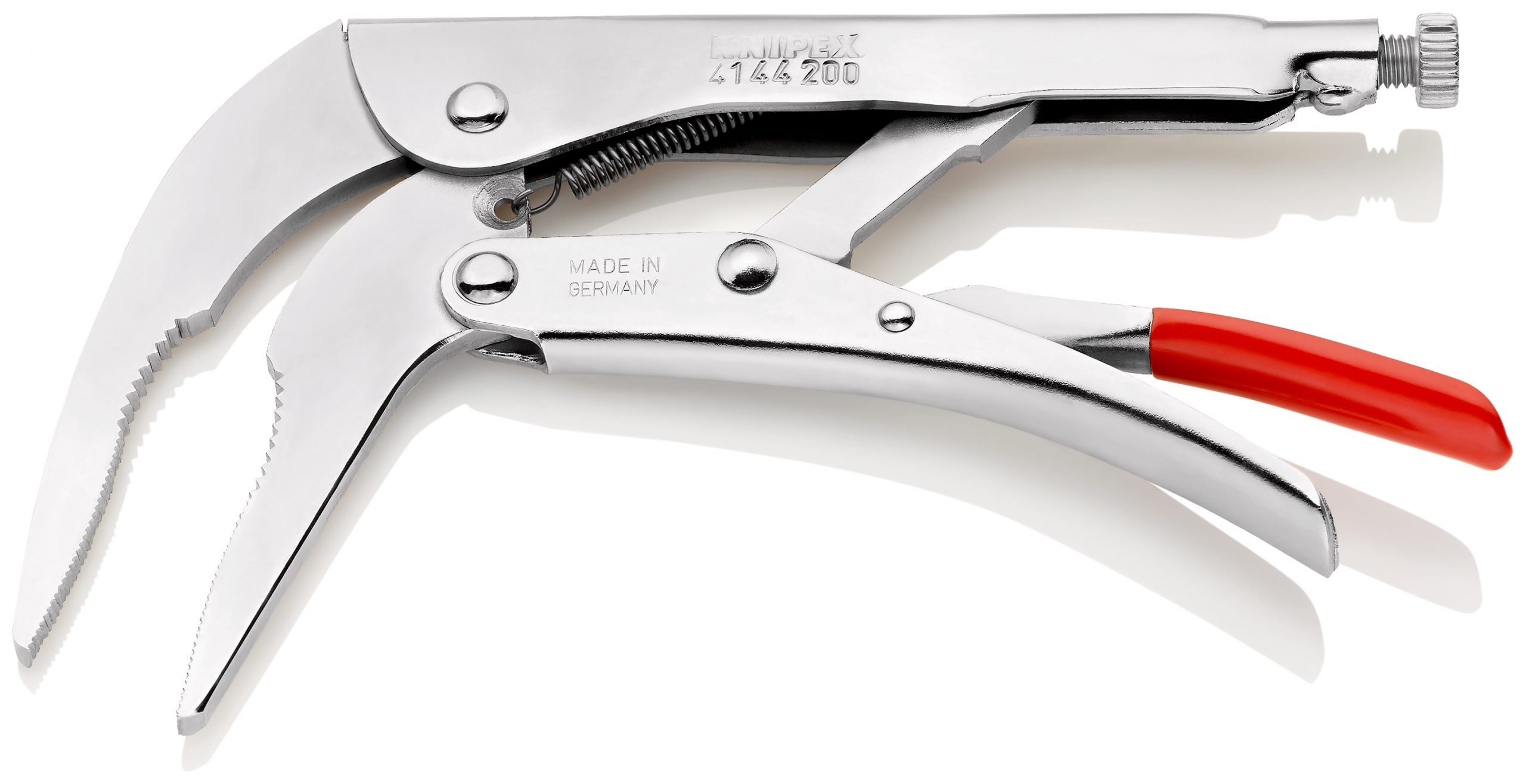 Knipex 41 44 200 Angled Long Nose Lock Grip Pliers 200mm PrimeTools