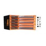 Beta 1719BMD10/B5 5 Piece Rough File Set In Wallet 250mm / 10"