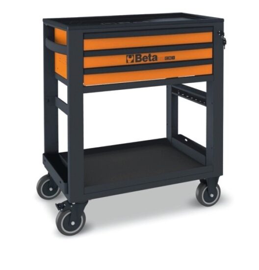 Beta RSC51-FO 3 Drawer Service Tool Trolley - Orange