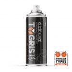 Tygris P302 Professional Gloss Black Acrylic Finishing Spray Paint 400ml Aerosol (RAL9005)