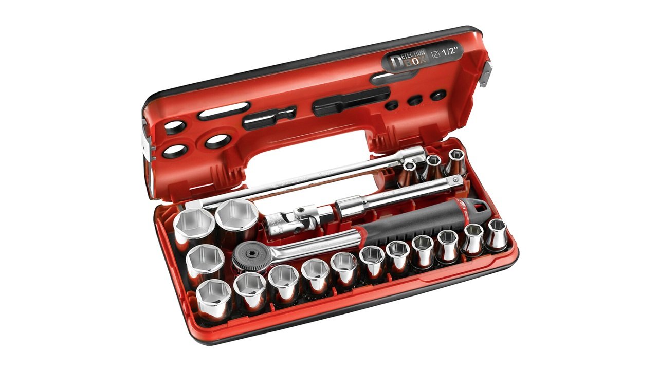 Facom S.161DBOX1 1/2″ Drive 21 Piece Metric Hexagon Socket Set 8 – 32mm