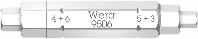 Wera 073201 9506 4-in-1 Bit 1 Hex Screwdriver Bit 3, 4, 5 & 6mm (4 Sizes in 1 Bit)