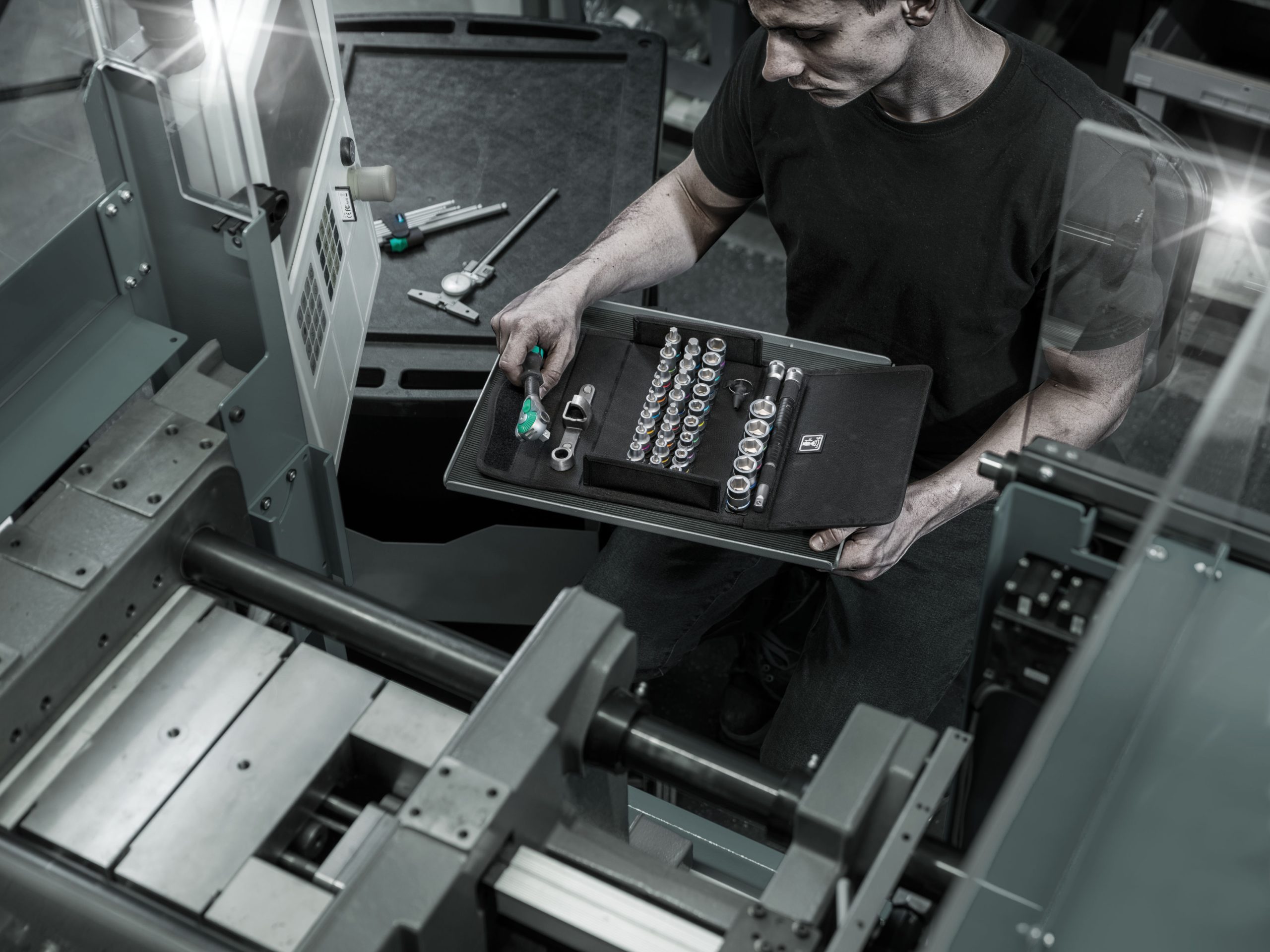 Wera 003536 8100 SB All-In Zyklop Speed 35 Piece 3/8" Drive Socket & Bit Set - Image 4