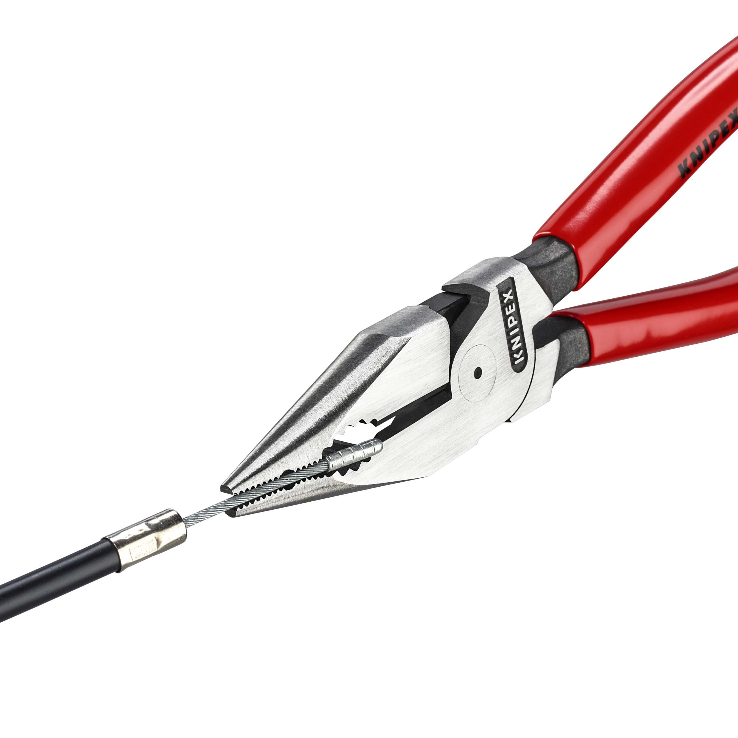 Knipex 08 21 185 Needle-Nose Long Combination Pliers PVC Grip