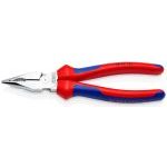 Knipex 08 25 185 Chrome Needle-Nose Long Combination Pliers Multi-Component Grips 185mm