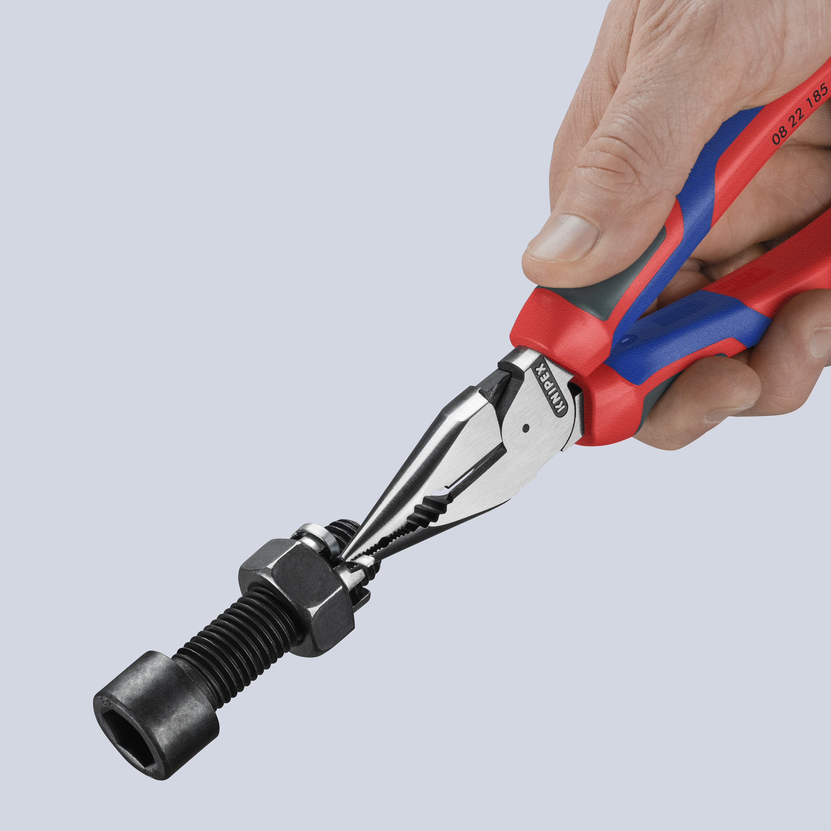 Knipex 08 22 185 Needle-Nose Combination Pliers Comfort Handles