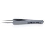 Knipex 92 21 13 ESD Precision ESD Stainless Steel Tweezers With Rubber Handles 112mm