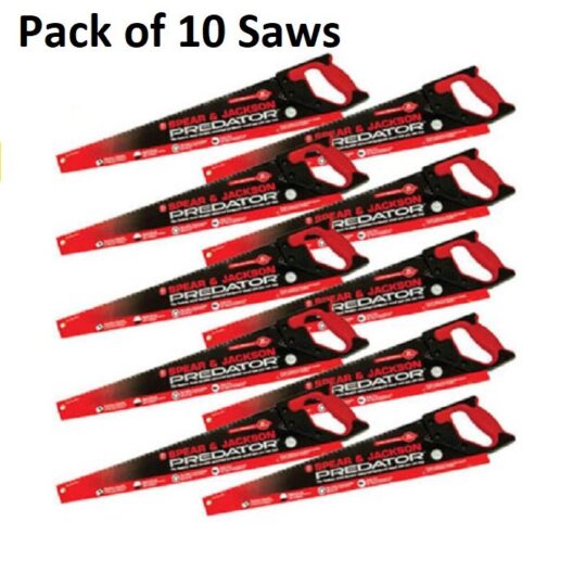 Box of 10 x Spear & Jackson B9822 Predator 22"/550mm Universal HardPoint Wood Saws