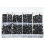 Assorted Self-Tapping Screws Flanged - Pozi Black
