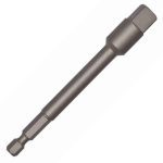 Bahco K66100-3/8-1P 1/4" Hex to 3/8" Square Drive Socket Adaptor - 100mm Long