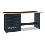 Beta C59A 2 Metre Endurance Workbench with 6 Drawers in Anthracite Grey