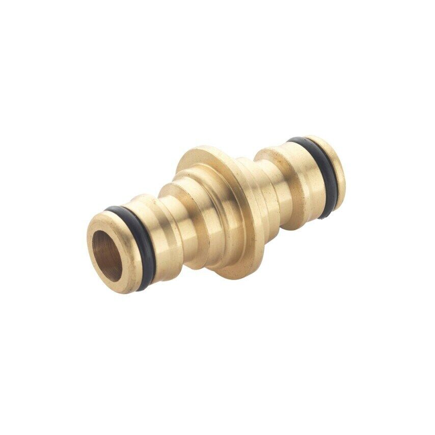 Spear and Jackson BWF7 Double Male Brass Quick Fit Hose Connector