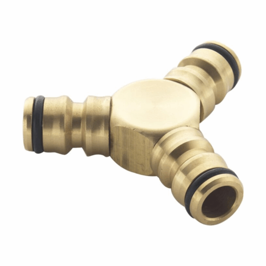 Spear and Jackson BWF8 Triple Male Brass Quick Fit Hose Connector