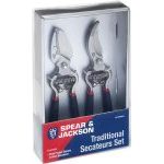Spear & Jackson CUTTINGSET8 Traditional Drop Forged Bypass and Anvil Secateurs Twin Gift Set