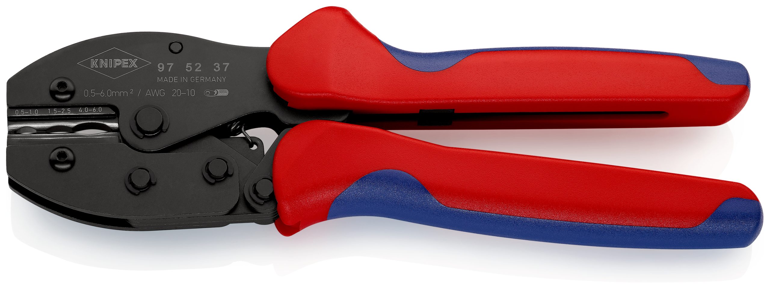 Knipex 97 52 34 SB Crimping Pliers\"PreciForce\" Non-insulated Connectors 2, 8/4,8mm In