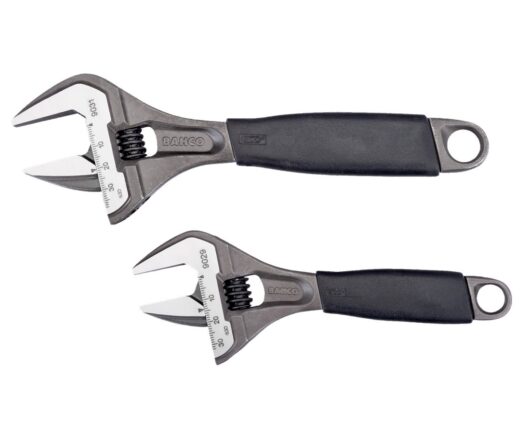 Bahco ADJUST 9031/29 ERGO Adjustable Wrench Extra Wide Jaw Twin Pack 6" & 8"