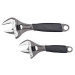Bahco ADJUST 9031/29 ERGO Adjustable Wrench Extra Wide Jaw Twin Pack 6" & 8"