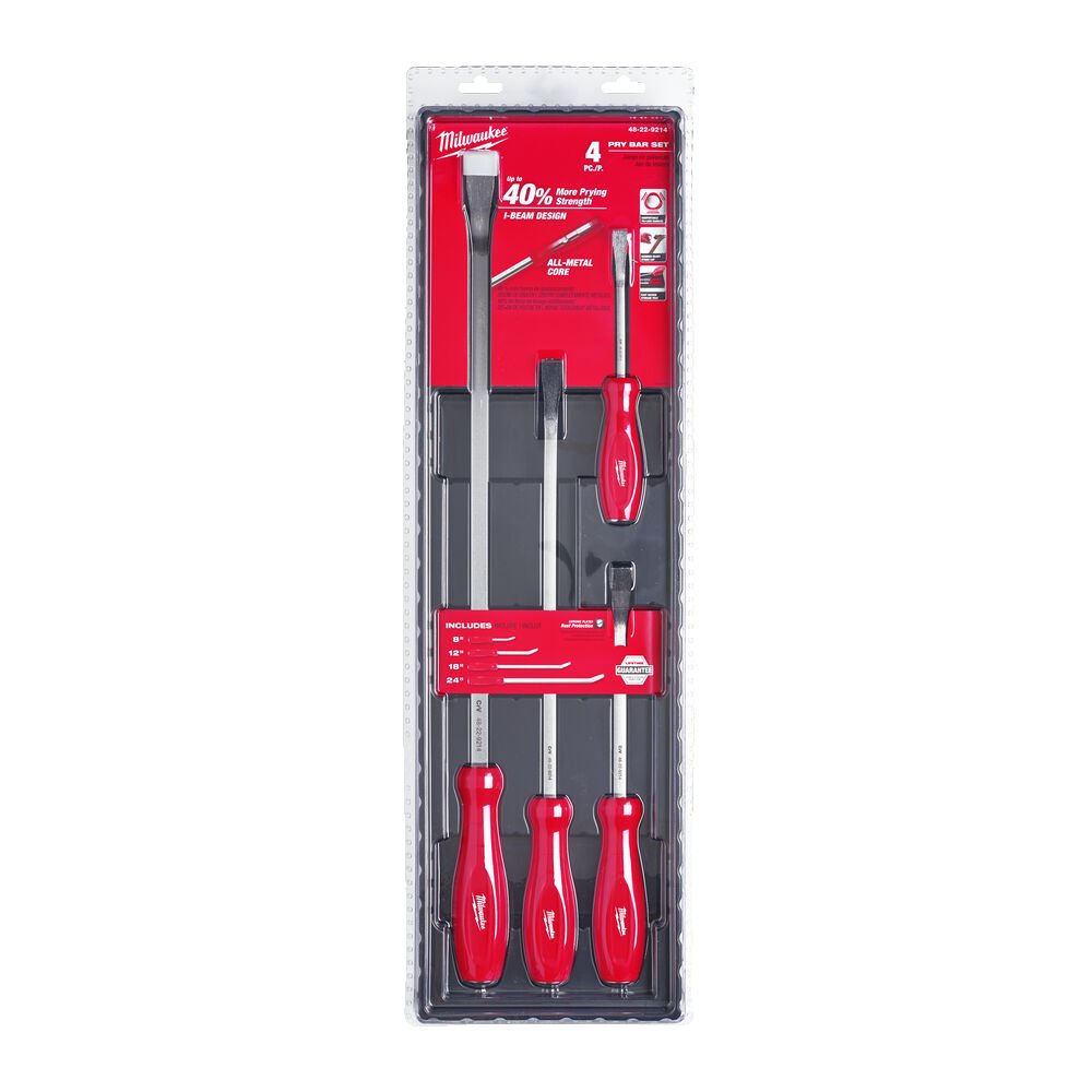 Milwaukee 48229214 4 Piece Pry Bar Set - Image 2