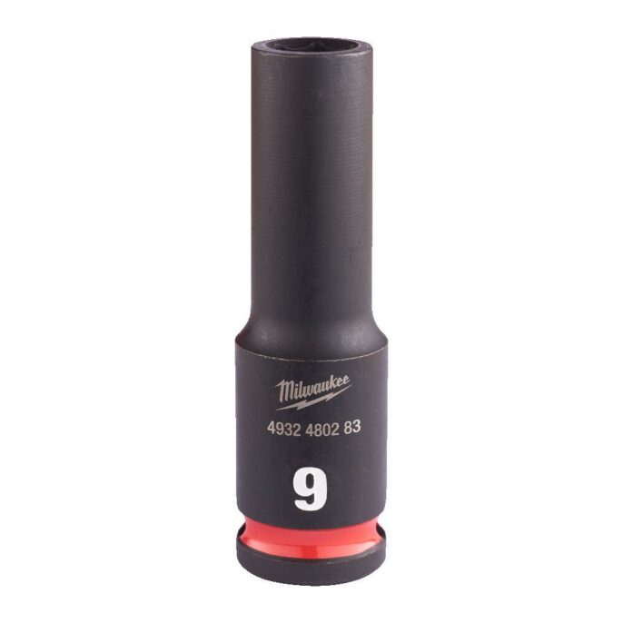 Milwaukee 4932480283 3/8" Drive Shockwave Deep Impact Socket 9mm