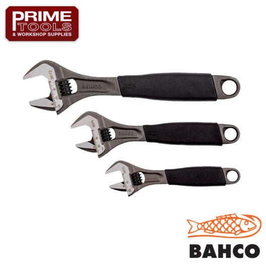 Bahco ADJUST 3-90 3 Piece Adjustable Wrench Spanner Set (9070, 9071 & 9072)