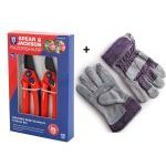 Spear & Jackson CUTTINGSET3 Razorsharp Adjustable Width Secateurs & Gloves Set