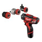 Milwaukee M12 BDDXKIT-202C 12V Sub Compact 4in1 Drill Driver Kit