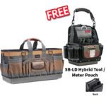 Veto Pro Pac TF-XXL Extra Large Open Top Contractor’s Tool Bag + SB-LD Hybrid Tool / Meter Pouch FREE
