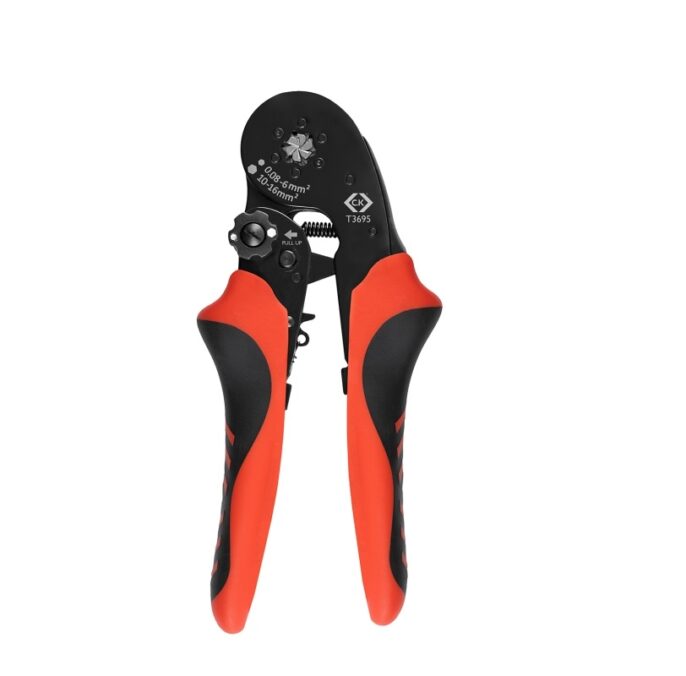 CK T3695 Self Adjusting Ratchet Bootlace Ferrule Crimping Pliers