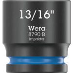 Wera 8790 B Impaktor 3/8" Drive Impact Socket 13/16" AF