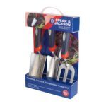 Spear &; Jackson SELECT3PS 3 Piece Select Stainless Steel Trowel, Weed Fork &; Trowel Set