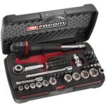 Facom R.2AM Drive 37 Piece Metric 6 Point Socket & Bit Set (Old Style Case in a Foam Liner)