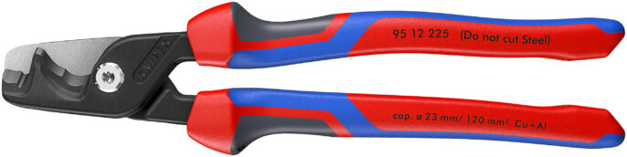 Knipex 95 12 225 StepCut® XL Cable Shears / Cutters With Step Cut Comfort Handles 225mm