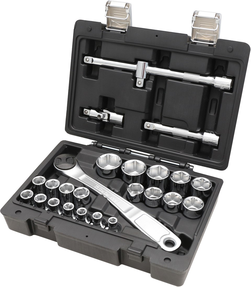 Beta Worker BW 923E/C25 25 Piece 1/2″ Drive Socket & Accessory Set 8 ...