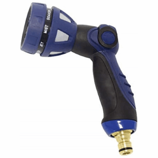 Spear & Jackson BWF28BKEW Gardens Garden Hose Watering Jet Spray Gun - 9 Settings - Blue