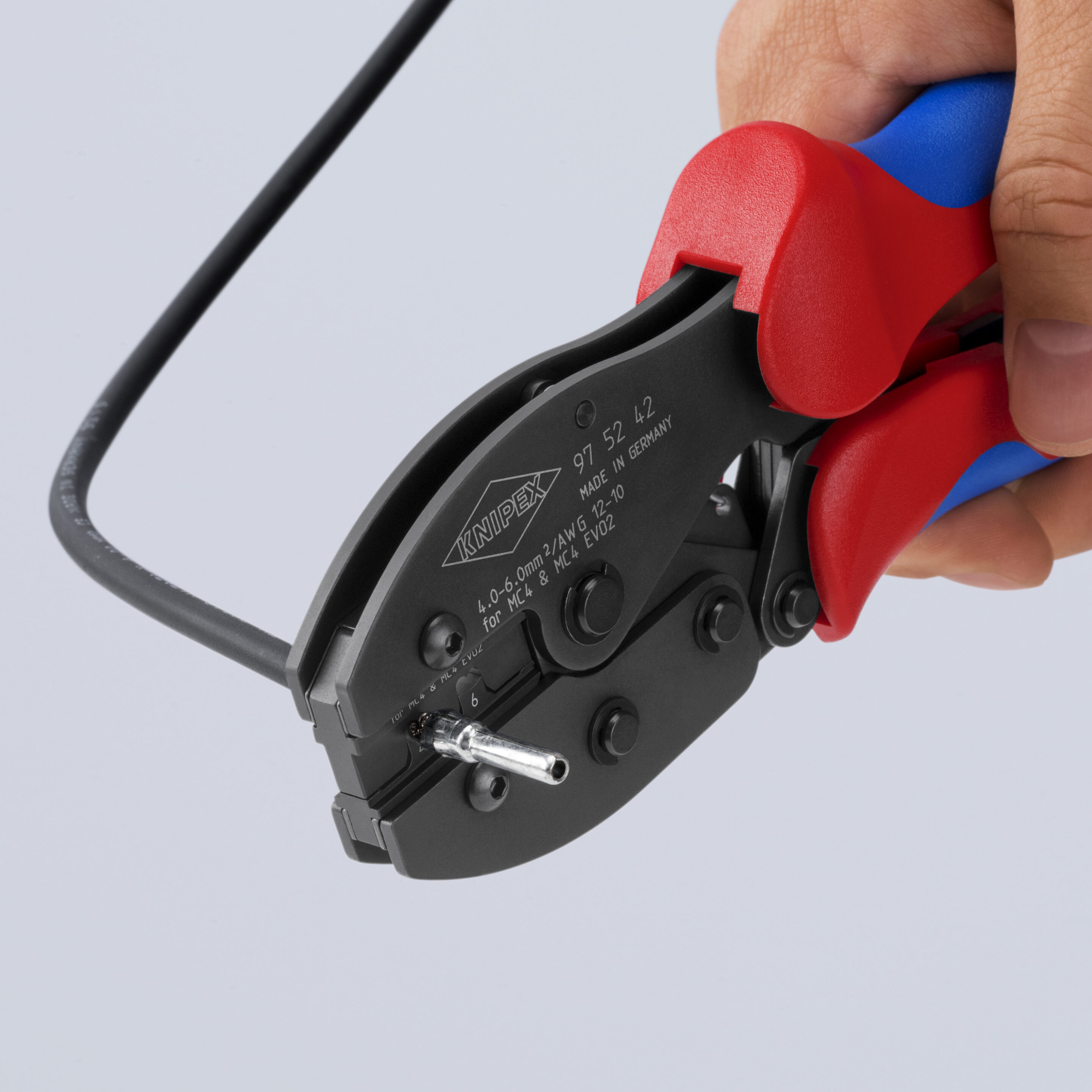 マウリエル Knipex 97 52 42 PreciForce® Crimping Pliers For MC4/MC4 EVO 2