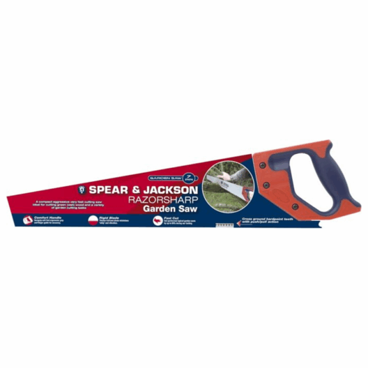 Spear & Jackson 4943BE Razorsharp Garden Saw 7 Points per Inch - Ideal for Wet/Green Wood