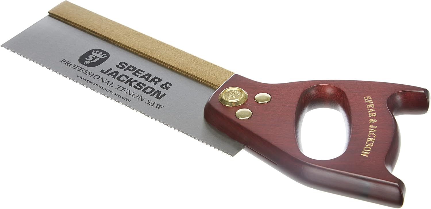 Spear & Jackson 5410Y 10″ Traditional Brass Backed Tenon Saw with Wooden Handle 13pts