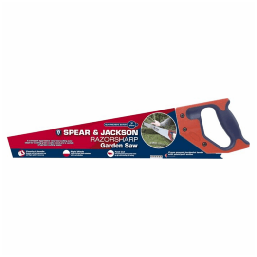 Spear & Jackson 4943BE Razorsharp Garden Saw 7 Points per Inch - Ideal for Wet/Green Wood