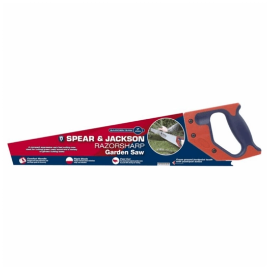 Spear & Jackson 4943BE Razorsharp Garden Saw 7 Points per Inch – Ideal for Wet/Green Wood
