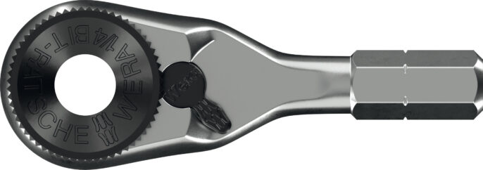 Wera 8011 Zyklop Mini 4 Bit Ratchet, 1/4" Hex - 003662