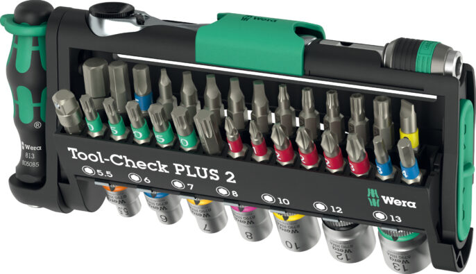 Wera Tool-Check PLUS 2, 39 Piece Socket & Bit Set - 049056