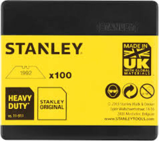 Stanley 1-11-921 Utility Knife Blades 100 Pack in Plastic Case