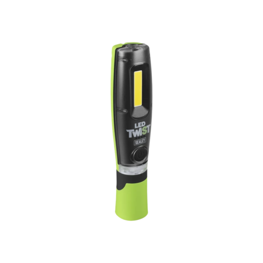 Sealey LED1001G Rechargeable Twist Inspection Lamp 8W COB + 1W LED