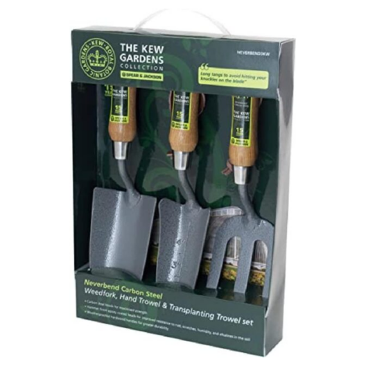 Spear & Jackson NEVERBEND3KW Kew Gardens Collection Neverbend Carbon Trowel & Fork Gift Set