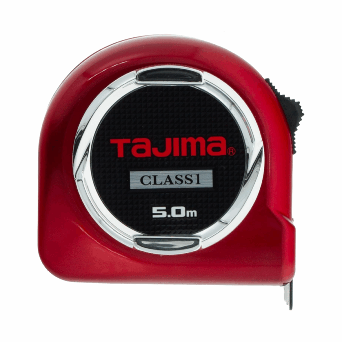 Tajima 5m Hi Lock Class 1 Pocket Tape Measure 25mm Blade - L25-50E1-EUR