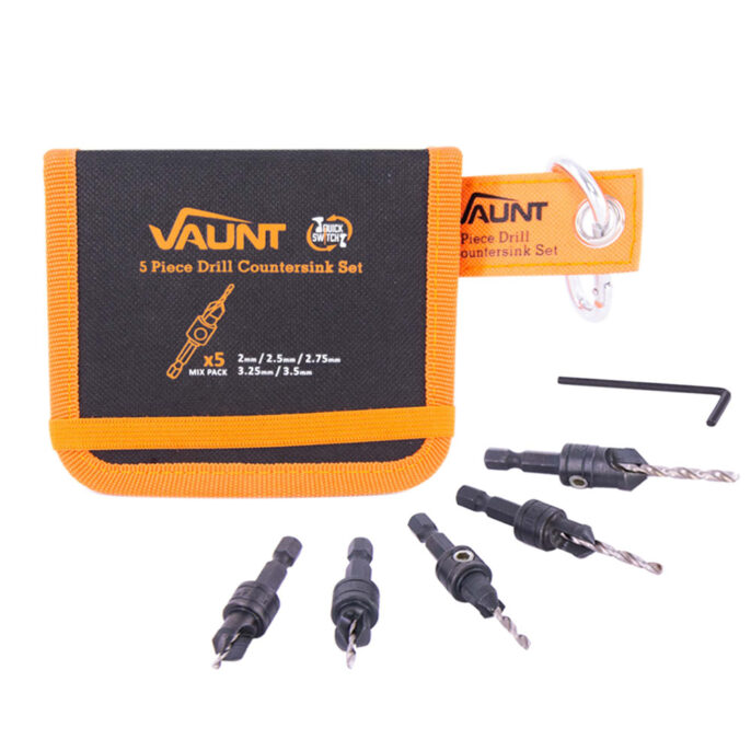 Vaunt 5 Piece Drill Countersink Bit Set 2-3.5mm
