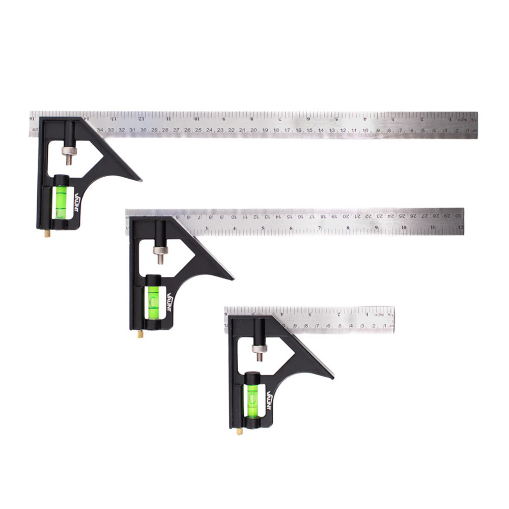 Vaunt 3 Piece Combination Square Set (150, 300 & 400mm)